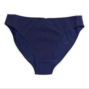 Vineyard Vines Bikini Bottom NWT Seersucker Deep Bay Blue Size XXL